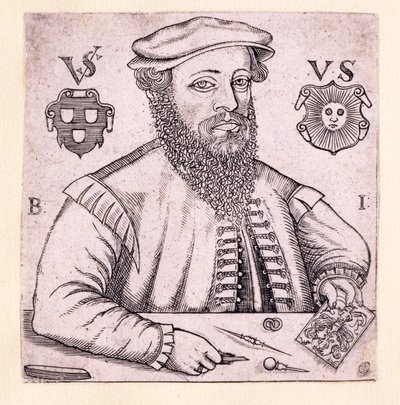 Portrait of Virgil Solis, pub. Nuremberg by Balthasar Jenichen
